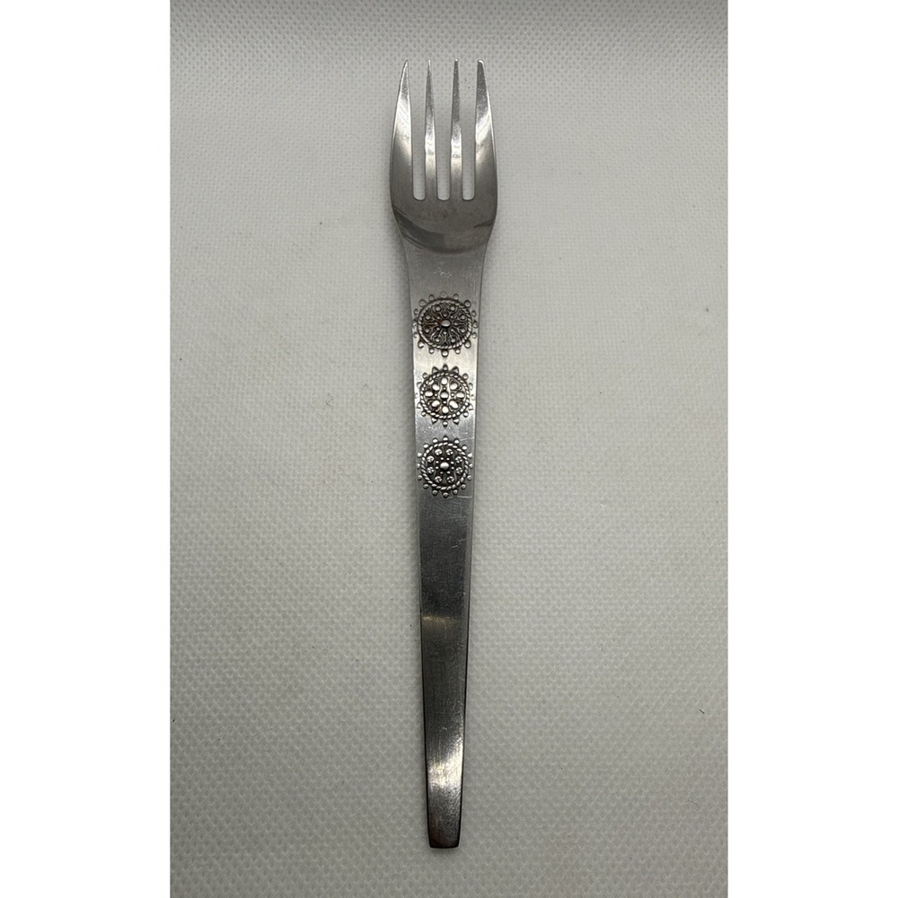 Vintage National Stainless‎ Japan San Moritz Single Fork Flatware 6.5"